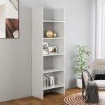vidaXL Bibliotecă, alb extralucios, 60x35x180 cm, PAL (803413) Biblioteca