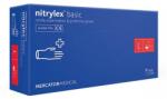 Mercator Medical Manusi examinare nitril, fara pudra, Basic, S, albastru 100 buc/cutie Nitrylex RD30105002 (109942)