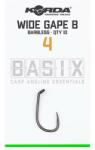 Korda Basix Barbless Wide Gape Hook szakáll nélküli pontyozó horog 6 (KBX006)