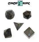  Set Geometrie Sacra 5 Piese din Labradorit - 14-18 x 14-18 mm - 1 Set
