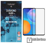 MyScreen HUAWEI P smart (2021), Y7a, Honor 10X Lite, MYSCREEN üvegfólia, Full cover, 0, 33mm, 9H, Full glue, Fekete (MD5157TG DEFG BLACK)
