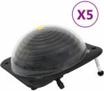 vidaXL Соларни нагреватели за басейни 5 бр 75x75x36 см HDPE алуминий (3079665)