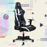 Warrior Chairs gamer szék fekete-fehér (EXTRA-3)