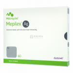 Mepilex AG antibakteriális lágy szilikon kötszer 12, 5 x 12, 5 cm 5 db