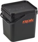 Rok Square Bait Bucket szögletes csalis vödör fedéllel 17 liter fekete (ROK030429)