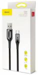 Baseus Кабел Baseus X-type USB-C с LED светлина QC 3.0 1m 3A (6953156277083)