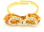 Pami Accessories Inel Elegance, IF-30, 16.7 mm, portocaliu