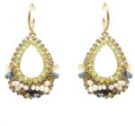 Pami Accessories Cercei handmade lacrima cu cristale, CCF-50, multicolor