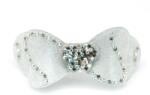 Pami Accessories Clama de par cu cristale Swarovski, fluture, gri