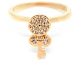 Pami Accessories Inel placat cu aur roz Kathleen, 16 mm, IC-40, Auriu roze