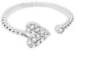 Pami Accessories Inel placat cu aur alb Carol, 15.5 mm, IC-30, Argintiu