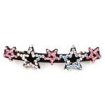  Clama de par cu stelute, PAR-30, 6.3x1.7 cm, Roz