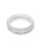 Pami Accessories Inel placat cu aur alb Veronica, 18.5 mm, IC-140, Argintiu