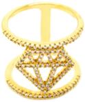 Pami Accessories Inel placat cu aur alb Juanita, 18 mm, IC-100, Auriu