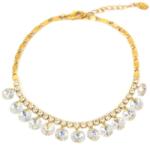 Pami Accessories Bratara de dama cu cristale, BC-30, 17+3 cm, Auriu