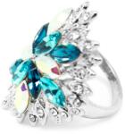 Pami Accessories Inel placat cu aur alb Danielle, 18 mm, IC-120, Bleu
