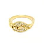 Pami Accessories Inel placat cu aur Julia, 18 mm, IC-50, Auriu