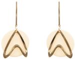 Pami Accessories Cercei dama Pami, JD1218-481, 7x3.5 cm, Bej