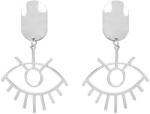 Pami Accessories Cercei dama Pami, JD1218-474, 6.5x4 cm, Argintiu