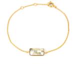 Pami Accessories Bratara de dama cu cristale, BC-30, 17 cm, Auriu