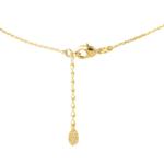 Pami Accessories Colier cu cristal Swarovski rotund, placat cu aur, 40 + 3 cm, CLC-80, Auriu