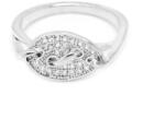 Pami Accessories Inel placat cu aur alb Julia, 17.6 mm, IC-50, Argintiu