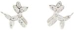 Pami Accessories Cercei Argint 925 rodiat Pami, catelus cu strasuri zirconiu, argintii