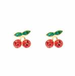 Pami Accessories Cercei Argint 925 placat cu aur 14k Pami, cirese, aurii