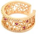 Pami Accessories Inel placat cu aur roz Rosa, 17.6 mm, IC-70, Rosu/Auriu roze
