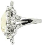 Pami Accessories Inel placat cu aur alb Anita, 18 mm, IC-100, Argintiu