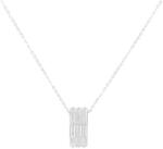 Pami Accessories Colier Julia placat cu aur alb, CLC-60, 36 + 5 cm, Argintiu