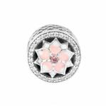 Pami Accessories Talisman floare roz Argint S925 cu cristale zirconiu - pami - 69,99 RON