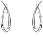 Pami Accessories Cercei dama Fashion Tear placati cu aur alb, 3.8x1.3 cm