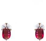 Pami Accessories Cercei dama fruct placati cu aur, CCC-30, 13x8 mm, Rosu