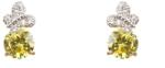 Pami Accessories Cercei dama fluturas placati cu aur, CCC-30, 15x7 mm, Verde