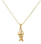 Pami Accessories Colier Fishbone cu cristal Swarovski placat cu aur, CLC-50, 40 + 5 cm, Auriu/Bej
