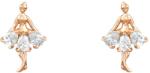 Pami Accessories Cercei dama balerina placati cu aur roz, CCC-20, 16x10 mm, Auriu roze