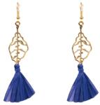 Pami Accessories Cercei dama Pami, JD1218-494, 9x2 cm, Albastru