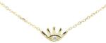 Pami Accessories Colier argint 925 Pami placat cu aur 14k, cu pandantiv ochi, auriu