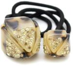 Pami Accessories Elastic de par bej cu elemente acrilice si cristale, Par-50, bej