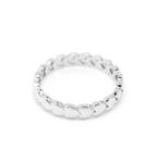 Pami Accessories Inel placat cu aur alb Margaret, 15.5 mm, IC-30, Argintiu