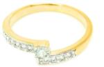 Pami Accessories Inel placat cu aur Ruth, 17.6 mm, IC-30, Auriu