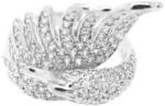 Pami Accessories Inel placat cu aur alb Swan, 16.7 mm, IC-120, Argintiu