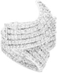 Pami Accessories Inel placat cu aur alb Erin, 17.6 mm, IC-140, Argintiu