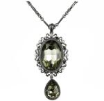 Pami Accessories Colier vintage cristale Swarovski, 86 + 5 cm, CLC-250, Negru