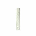 Pami Accessories Pandantiv placat cu aur 14k, cu strasuri zirconiu, dreptunghi