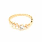 Pami Accessories Inel placat cu aur roz Kelly, 17.2 mm, IC-40, Auriu roze