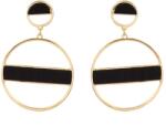 Pami Accessories Cercei dama Pami, JD1218-490, 7x4.5 cm, Negru