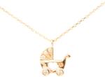 Pami Accessories Colier argint 925 Pami, cu pandantiv carucior placat cu aur roz