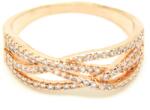 Pami Accessories Inel placat cu aur roz Pauline, 18 mm, IC-90, Auriu roze
